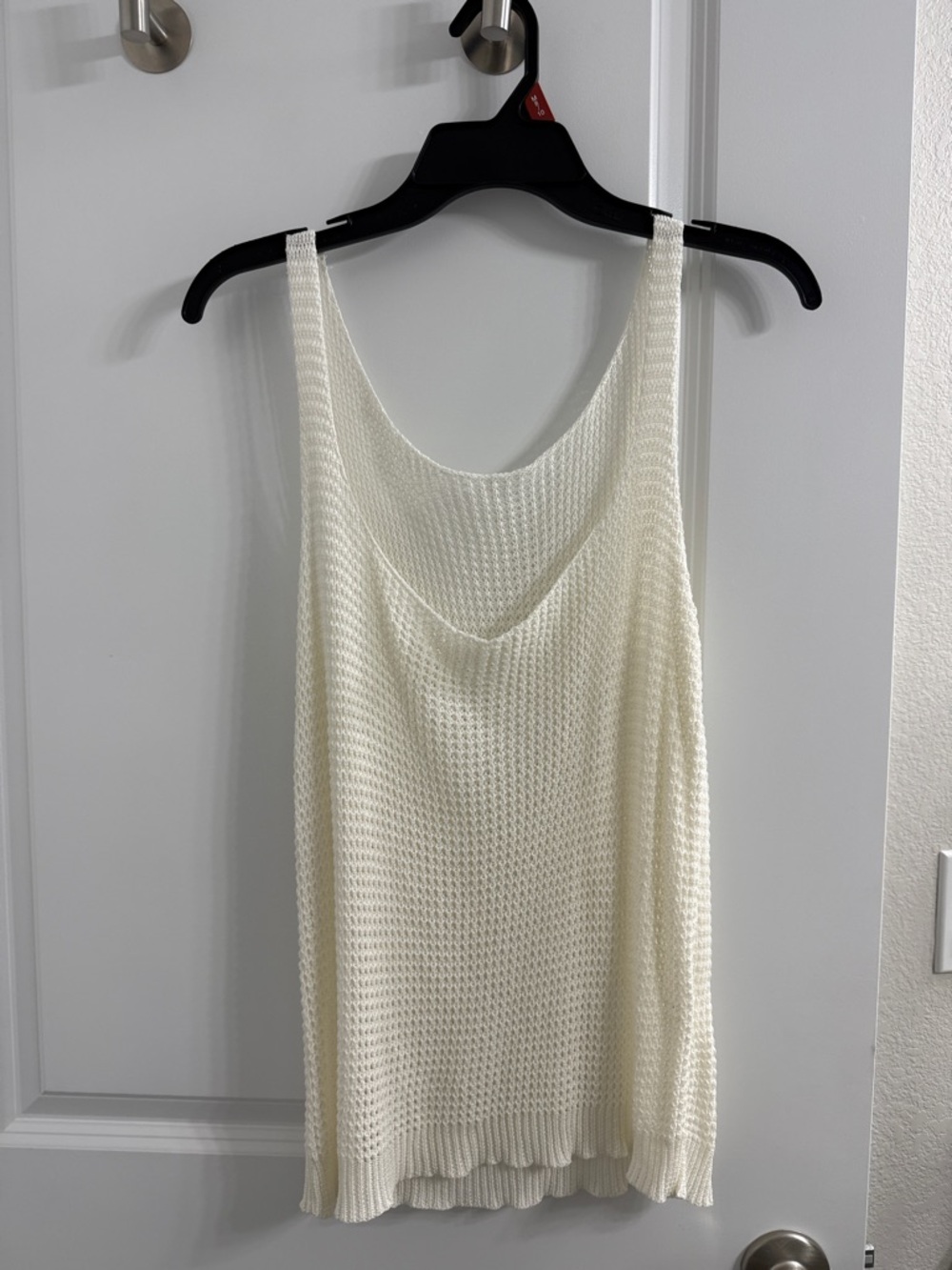 Cream Knit Tank Top